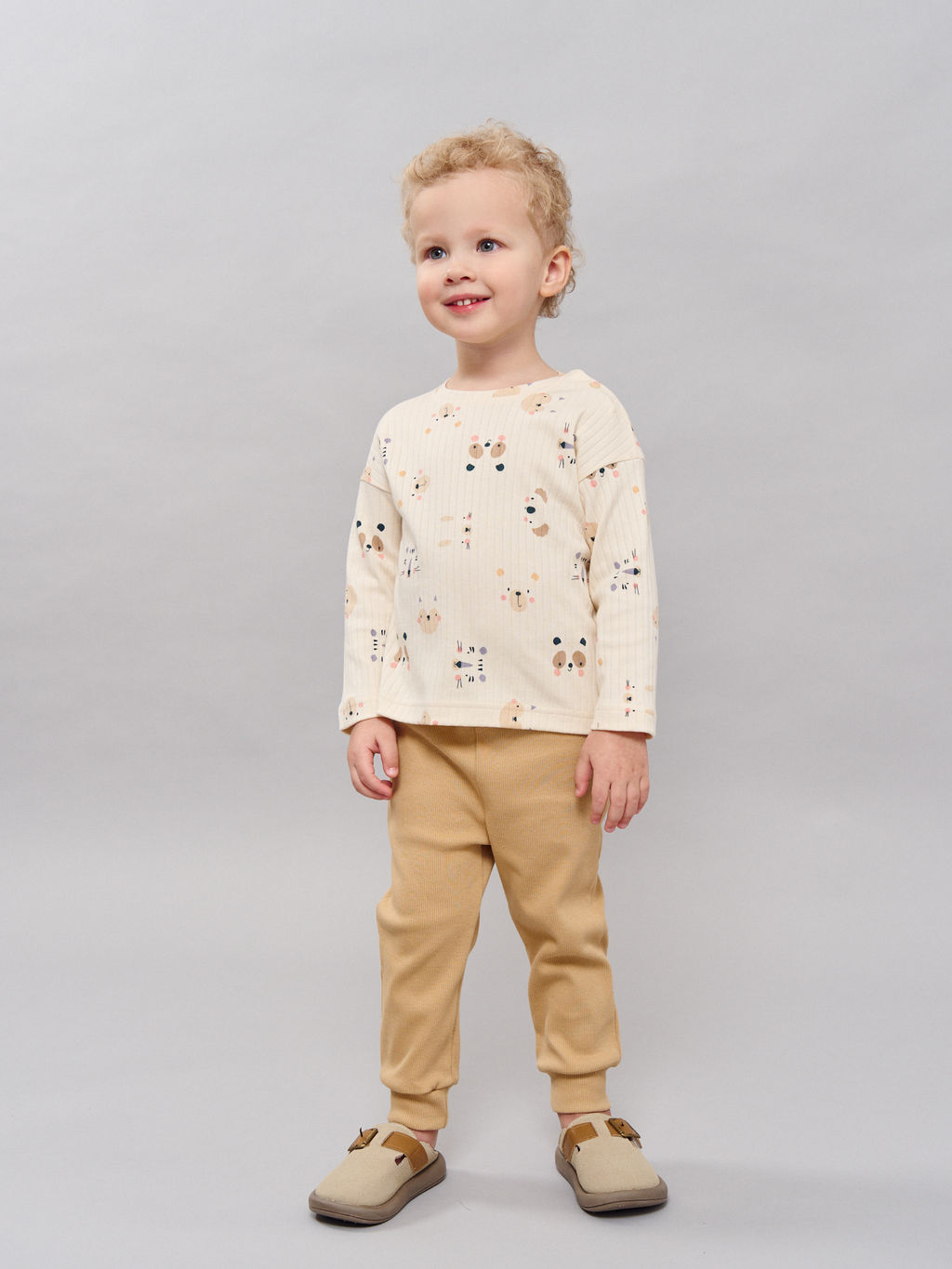 Брюки со спущенным шагом Песок из кашкорсе 0+ - Bungly фото 4