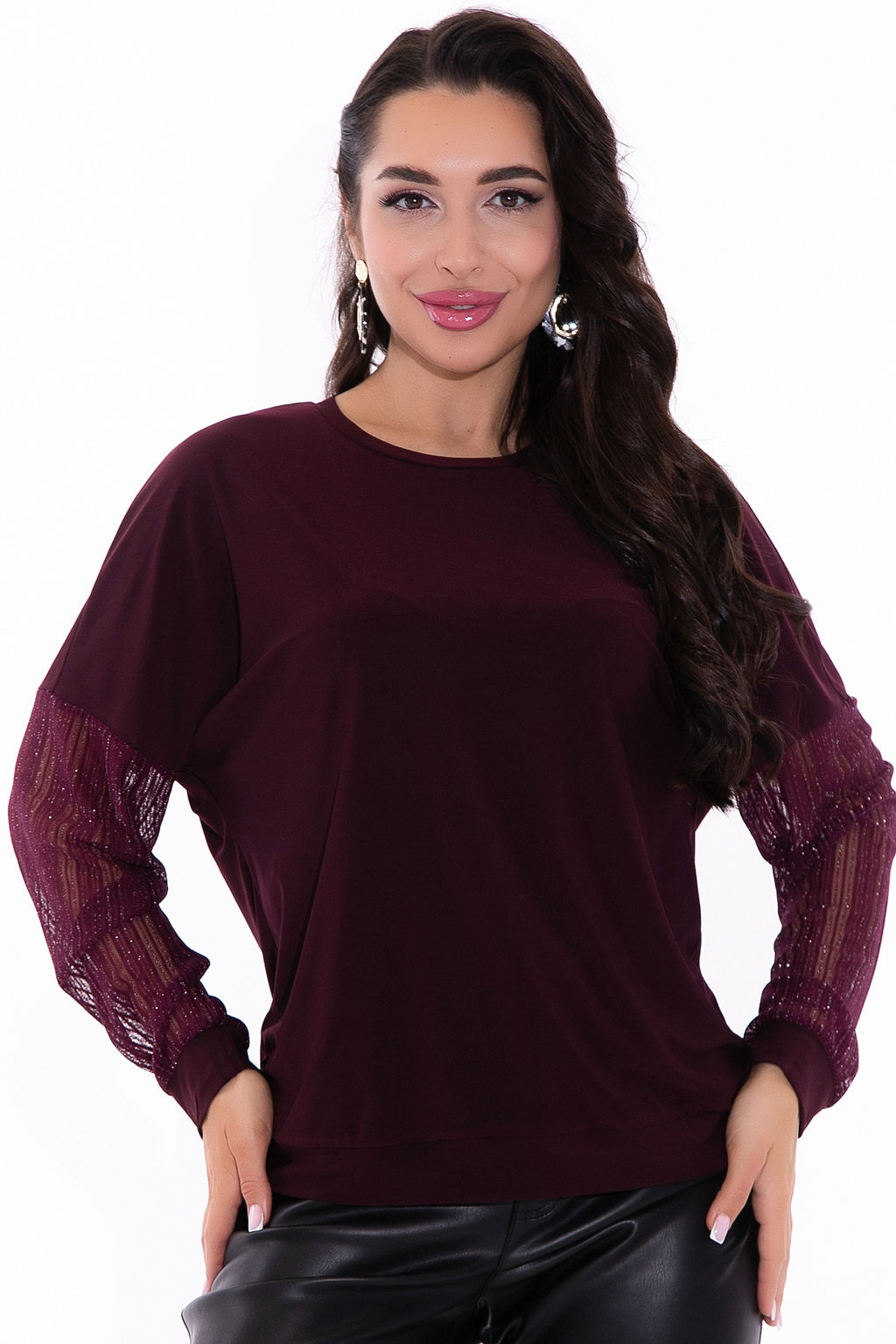 Свитшот (бордо) - Эльза фото 2