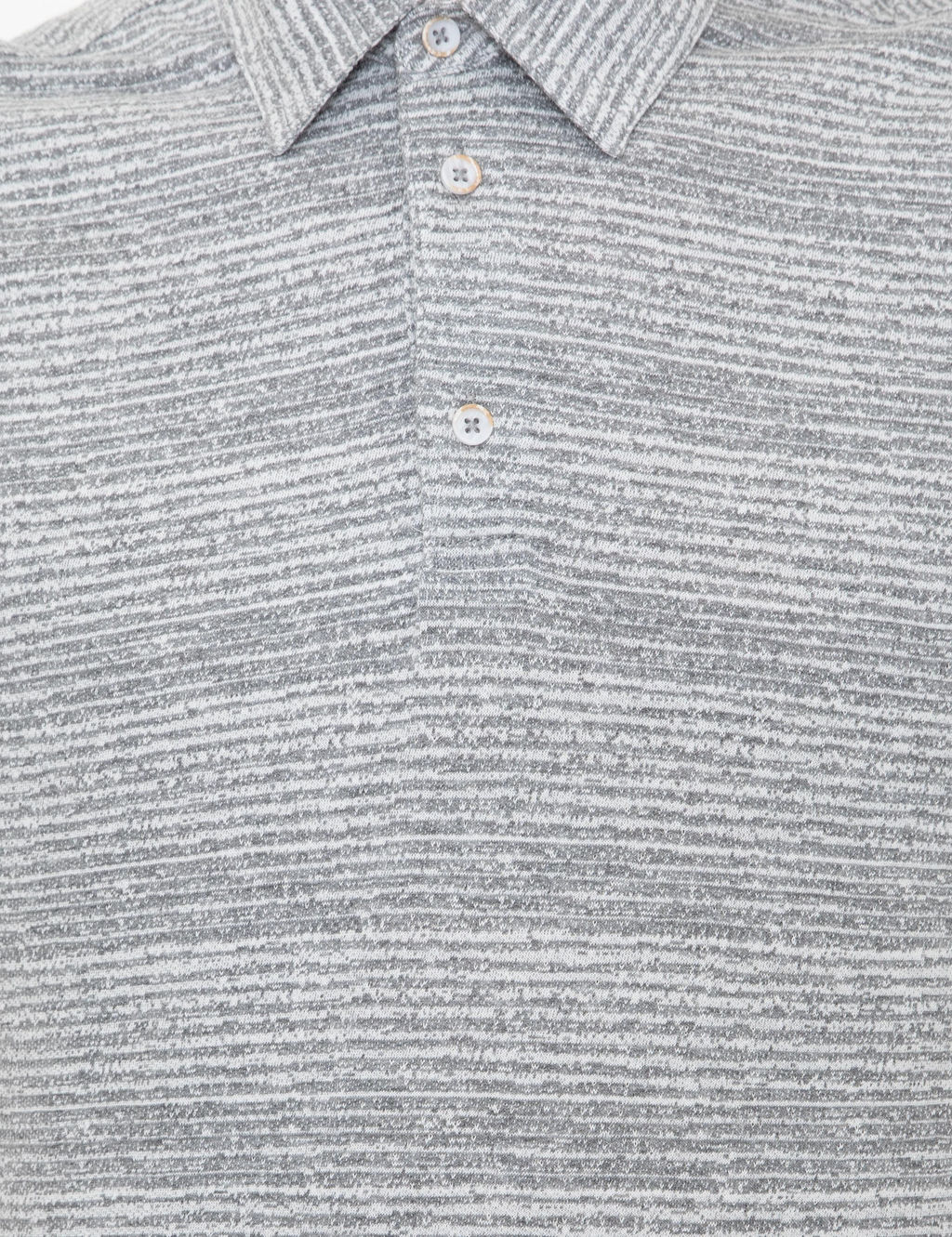 Gri Melanj Slim Fit Bask_l_ Polo Yaka Ti__rt