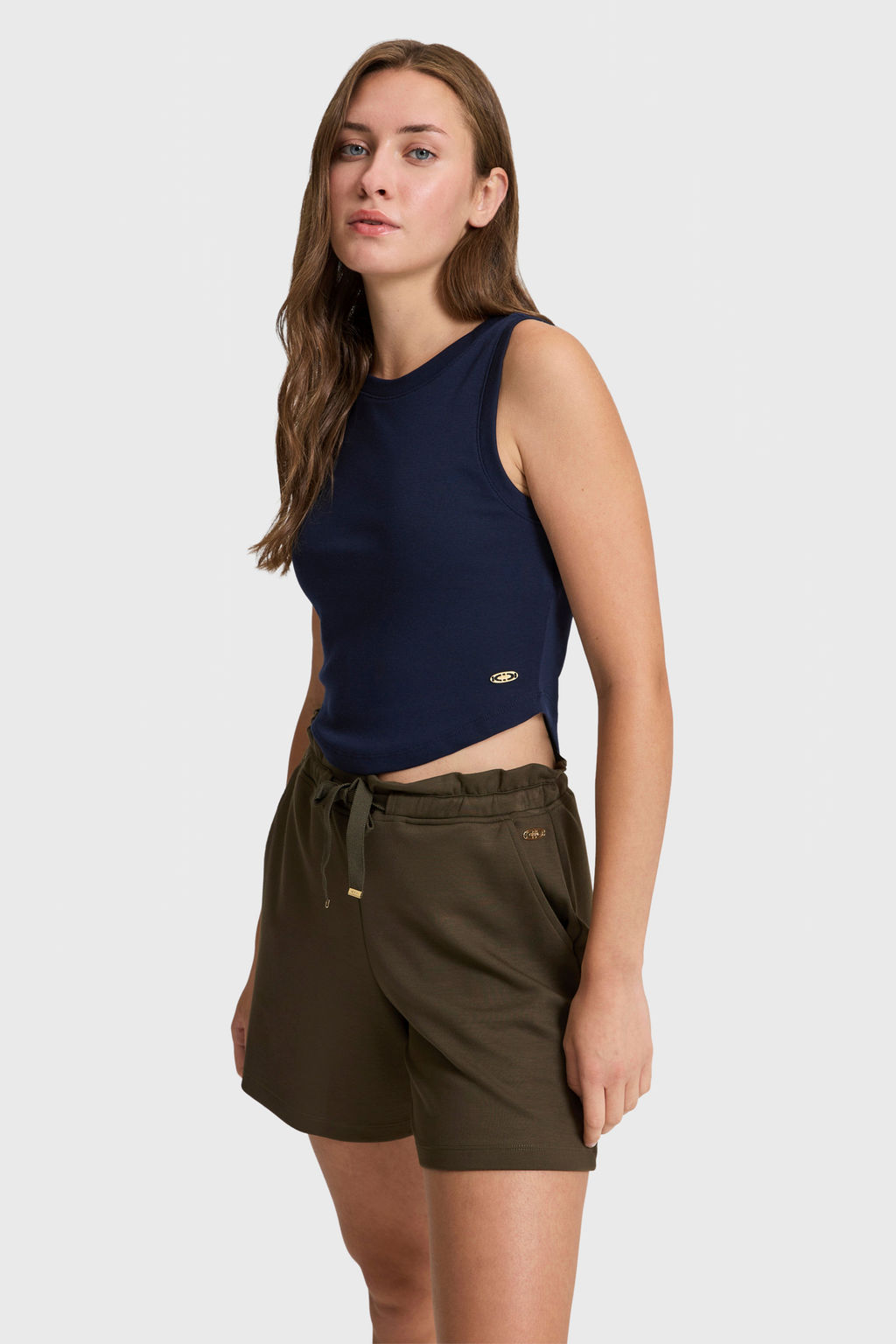 Kad_n Lacivert Bisiklet Yaka Basic Ti__rt - U.s. polo assn фото 3
