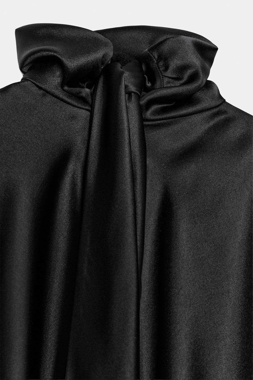 SHORT SATIN SCARF DRESS - Zara фото 14
