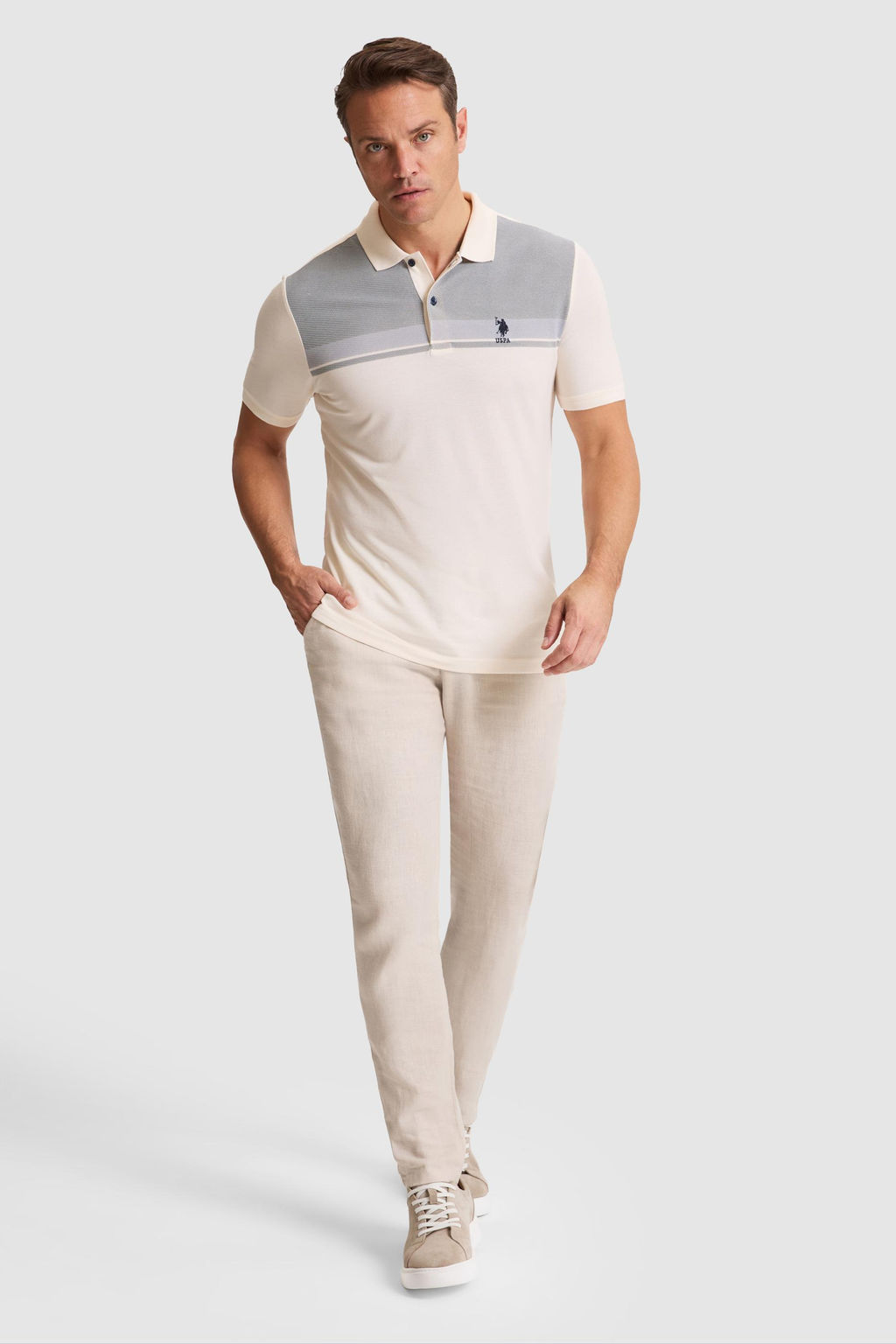 Erkek Lacivert Regular Fit Polo Yaka Ti__rt - U.s. polo assn фото 5