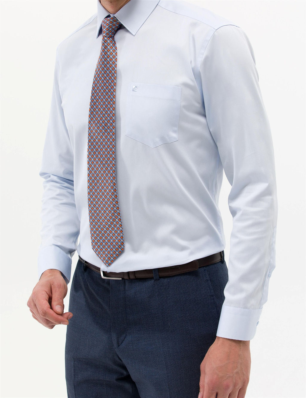 A__k Mavi Regular Fit Uzun Kollu Klasik G_mlek - Pierre cardin фото 6