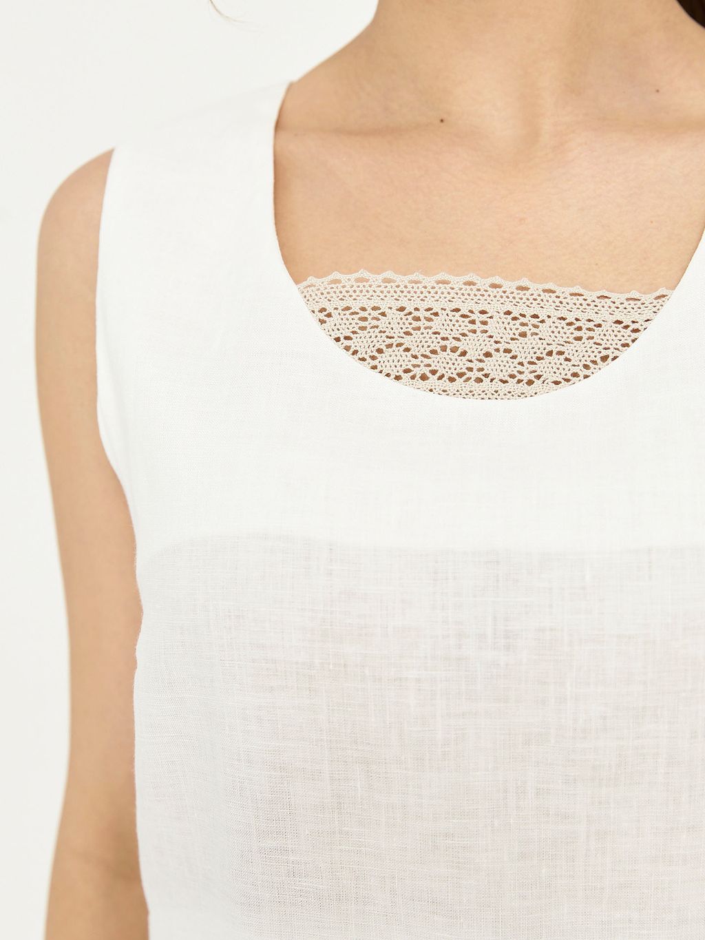 из 100% льна премиального качества. Платье Канны коричневое - Vals фото 5