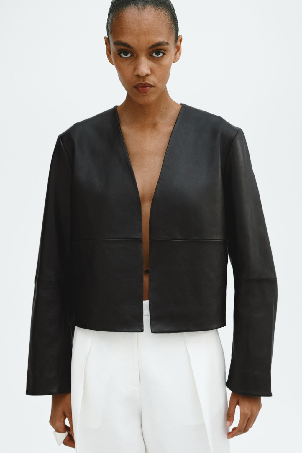 Chaqueta corta de piel - H&m фото 4