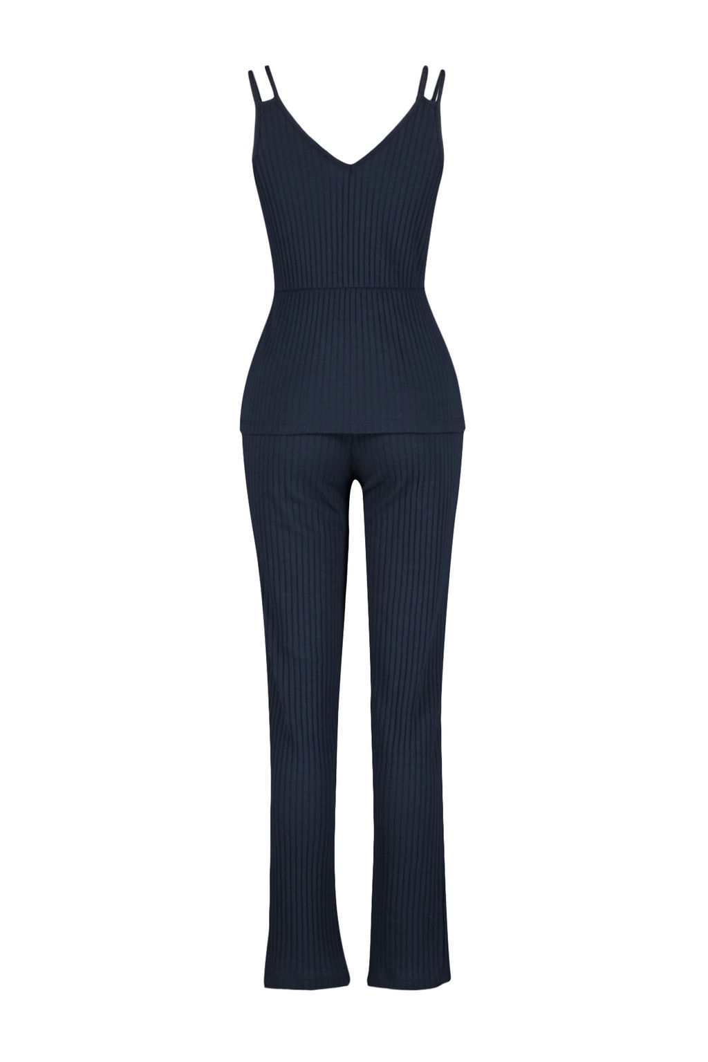 Trendyolmilla Antrasit Fitilli Ip Ask?l? Orme Pijama Tak?m? THMSS21PT0125 фото 21