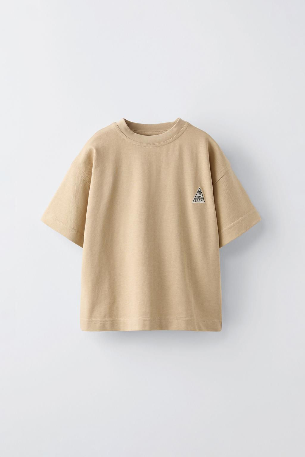 T-SHIRT WITH EMBROIDERED MOTIFS - Zara фото 7