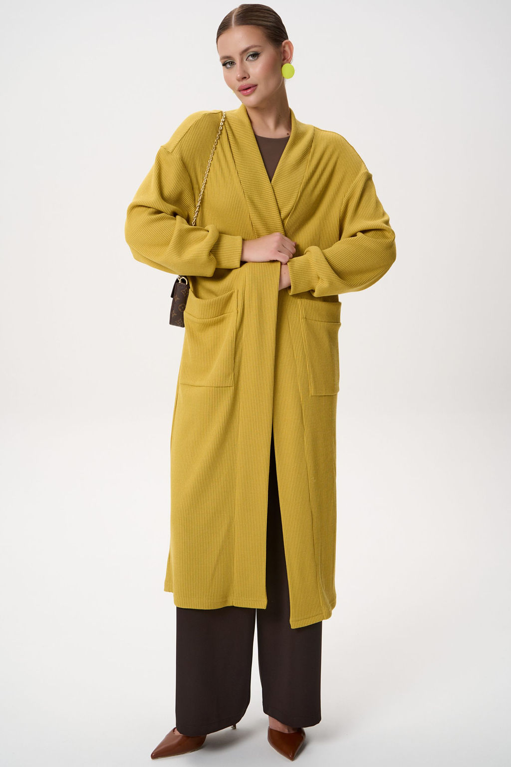 Кардиган Катрис (горчичный) - Эльза фото 12