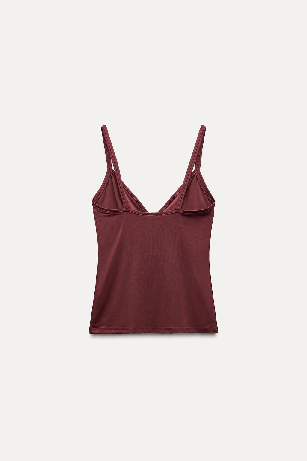 STITCHED VEST TOP - Zara фото 15