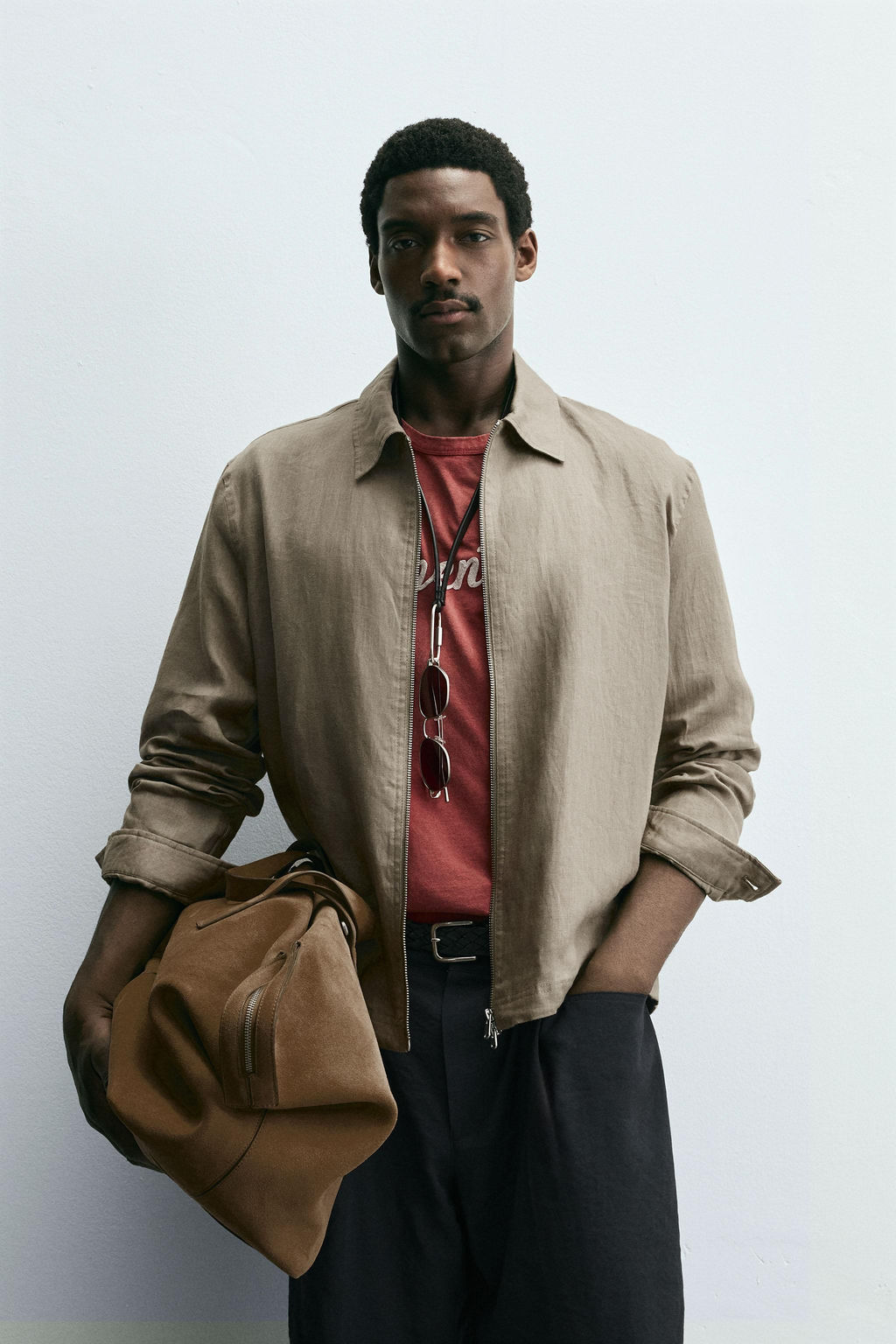 100% LINEN OVERSHIRT - Zara фото 2