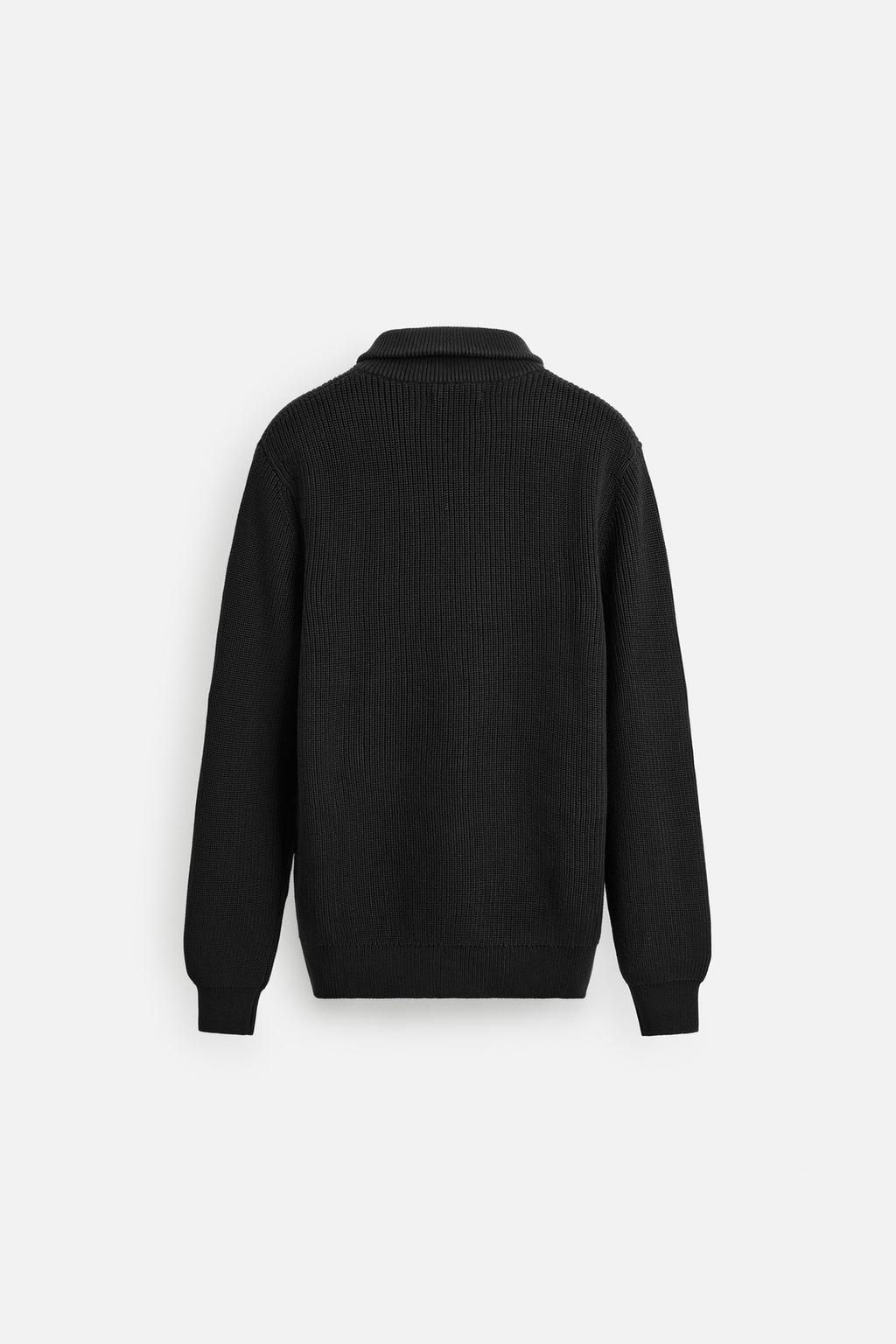BASIC QUARTER-ZIP SWEATER - Zara фото 8