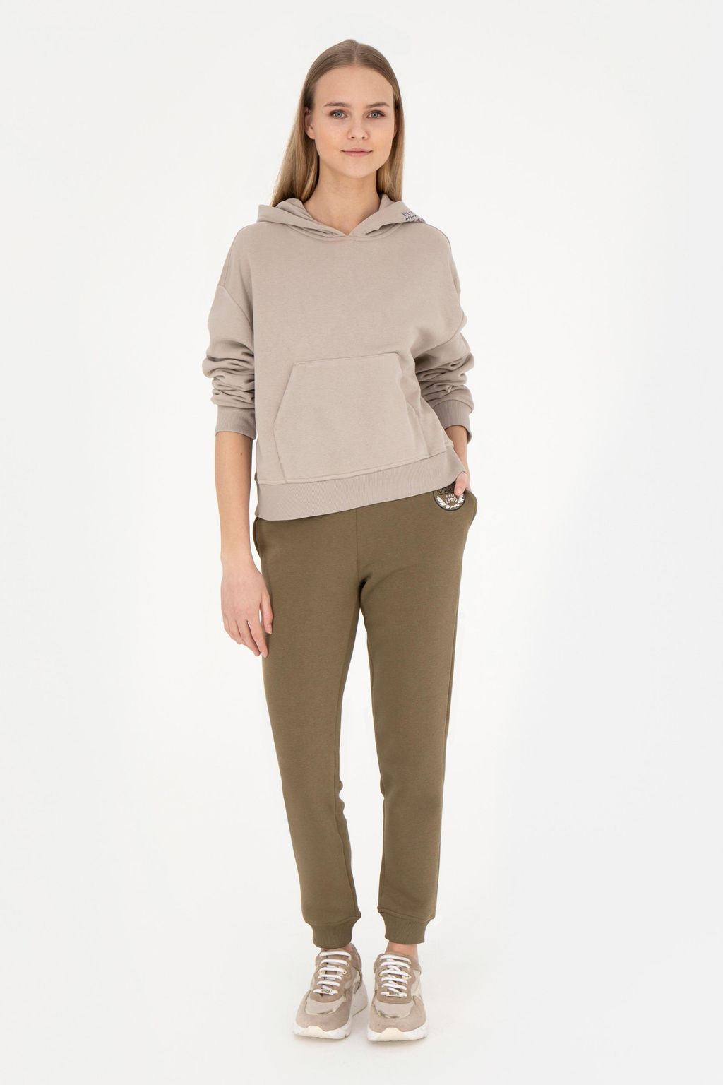 Женские спортивные штаны цвета хаки Неожиданная скидка в корзине - U.s. polo assn фото 3