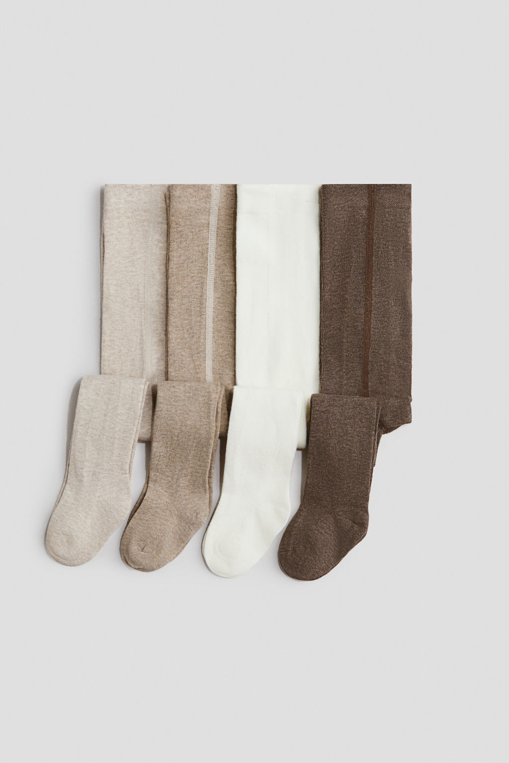 Pack de 4 leotardos de punto fino