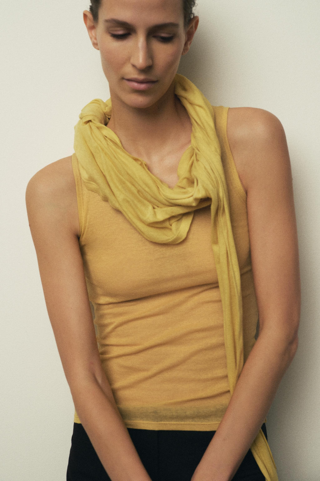 SUPIMA® SLEEVELESS T-SHIRT - Zara фото 5