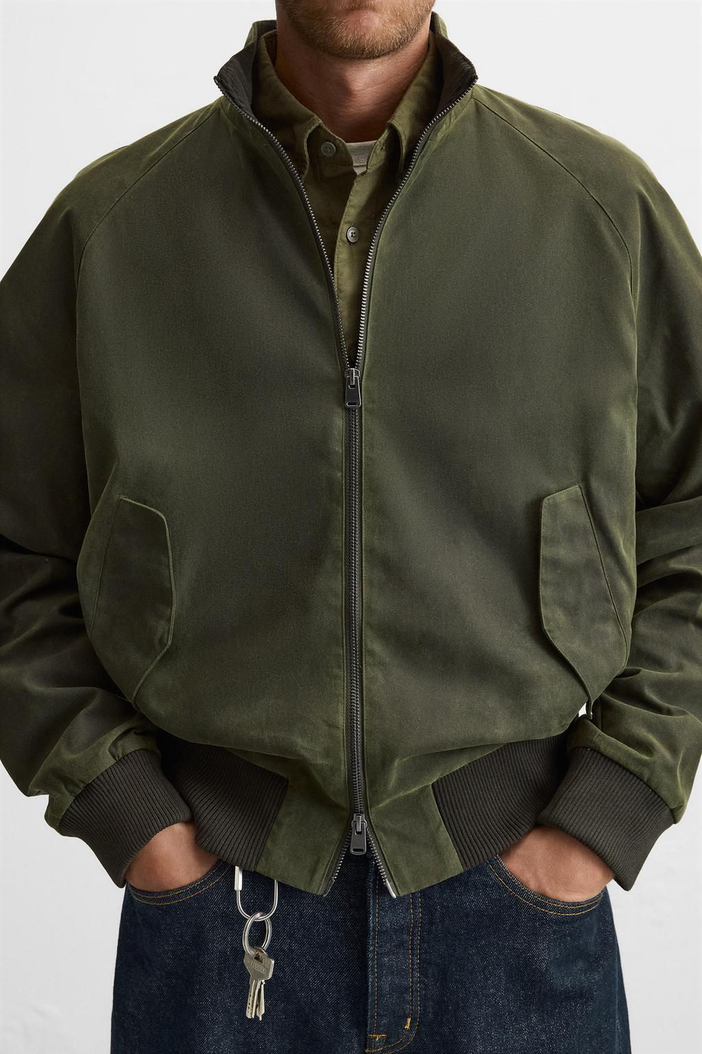 WAXED BOMBER JACKET - Zara фото 5