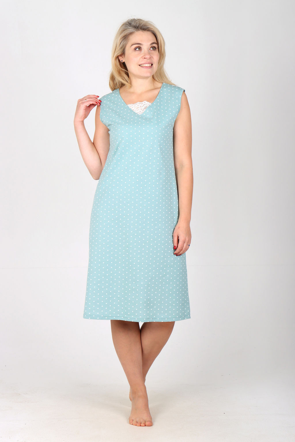 Сорочка Карина С-272 (46-60) кулирка - Лотос фото 24