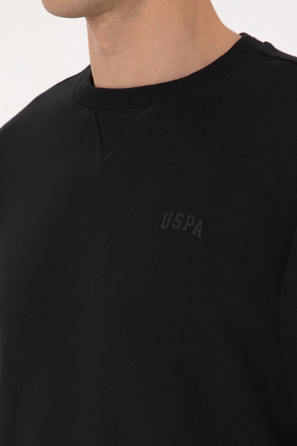 Erkek Siyah Basic Sweatshirt - U.s. polo assn фото 7