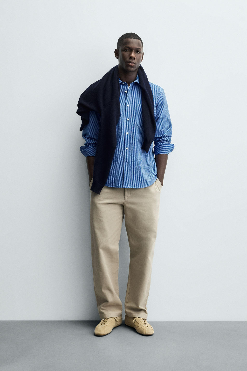 WASHED STRIPED SHIRT