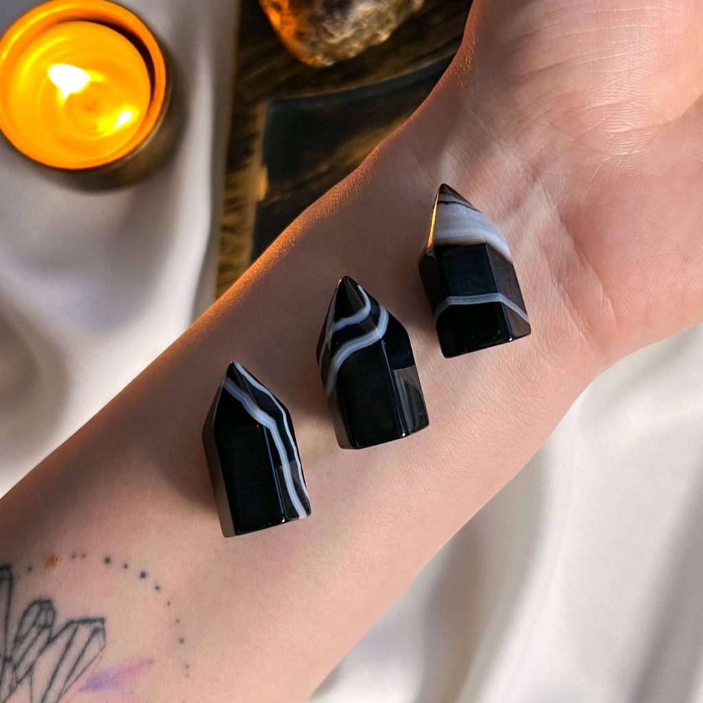 Кристалл из полосатого Агата - Радуга самоцветов фото 2