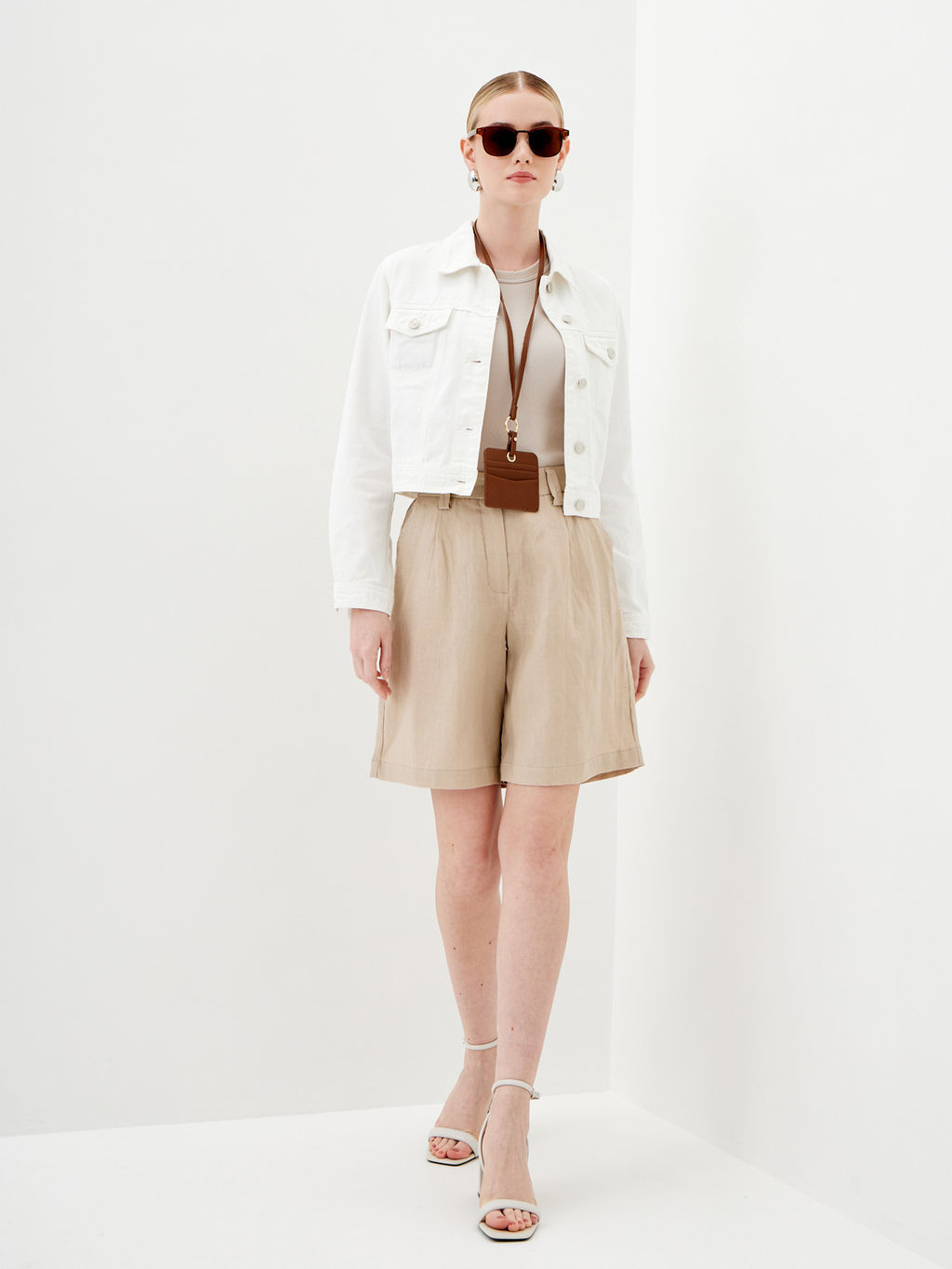 Женские льняные Шорты - Mossmore фото 26