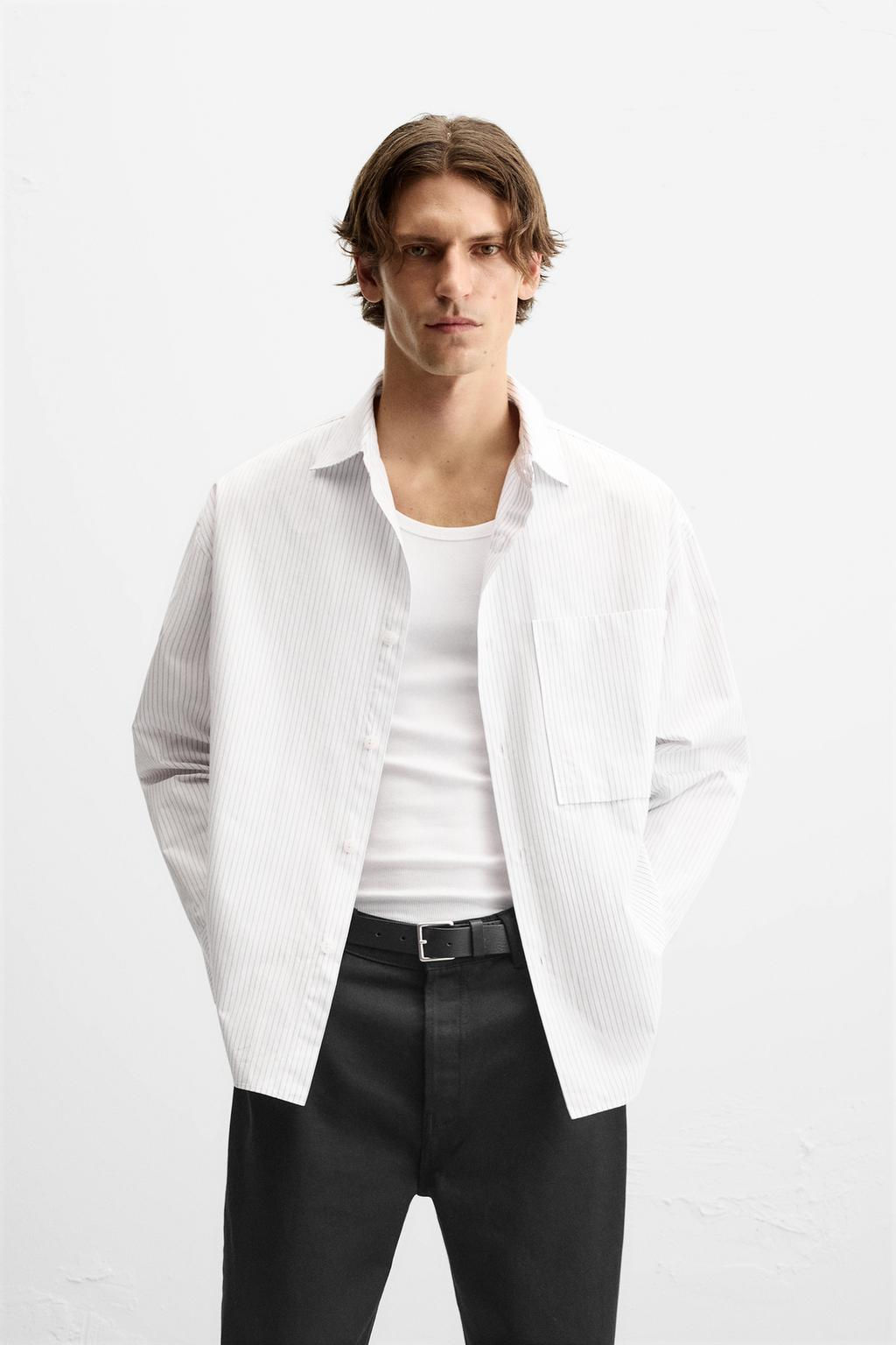 STRIPED POPLIN SHIRT - Zara фото 2