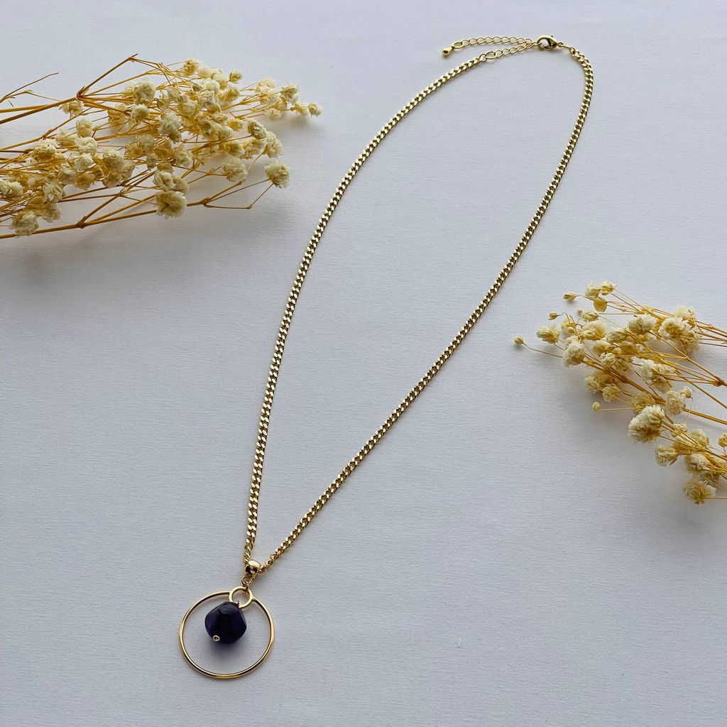 Кулон на цепочке из Аметиста