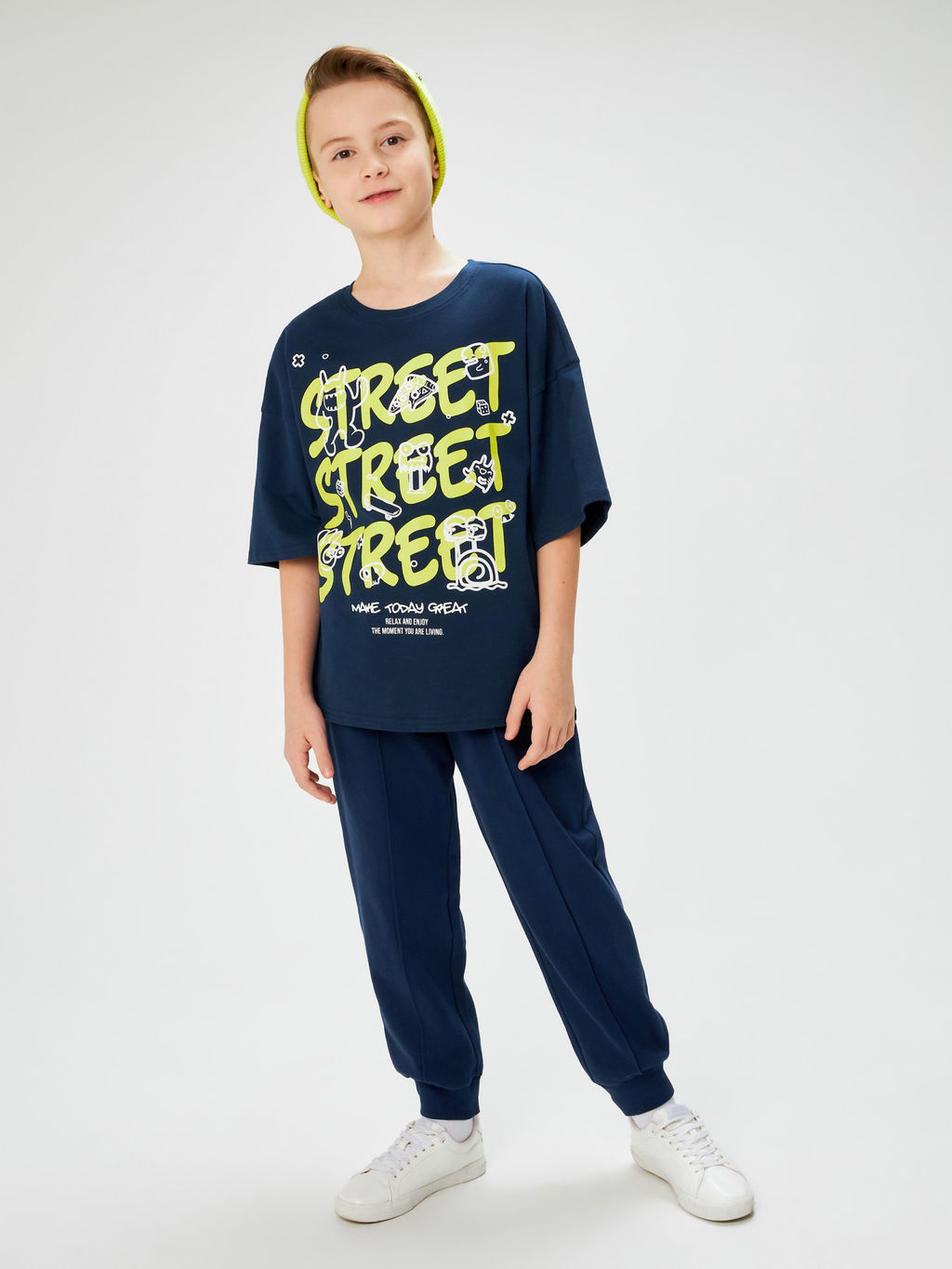 ACOOLA / Футболка детская для мальчиков Moric холодный синий фото 3