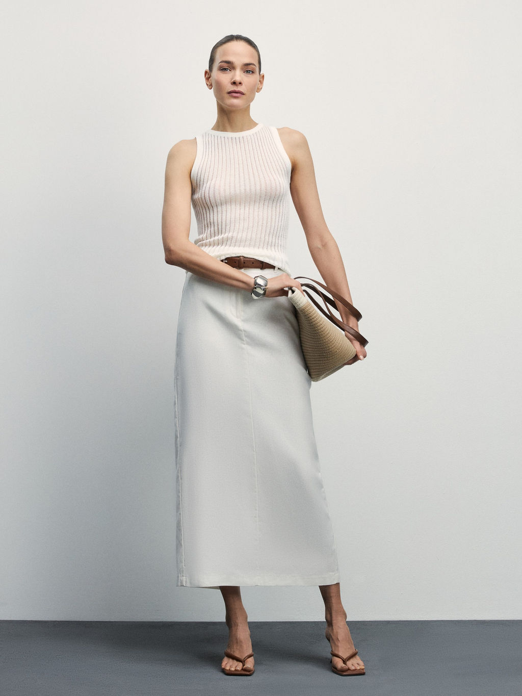 Топ ажурной вязки / Zarina  фото 2