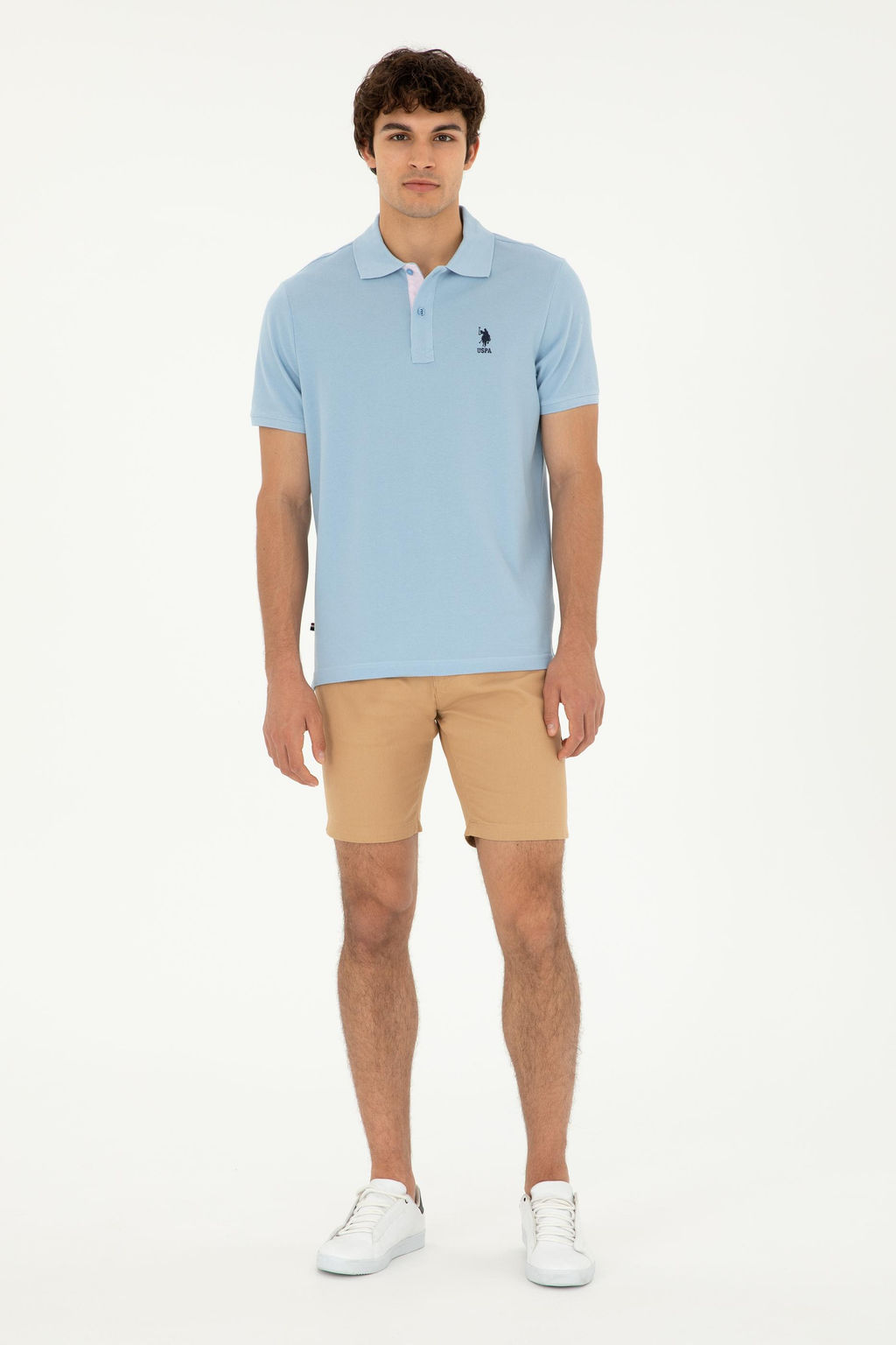 Мужская голубая базовая футболка Неожиданная скидка в корзине - U.s. polo assn фото 11