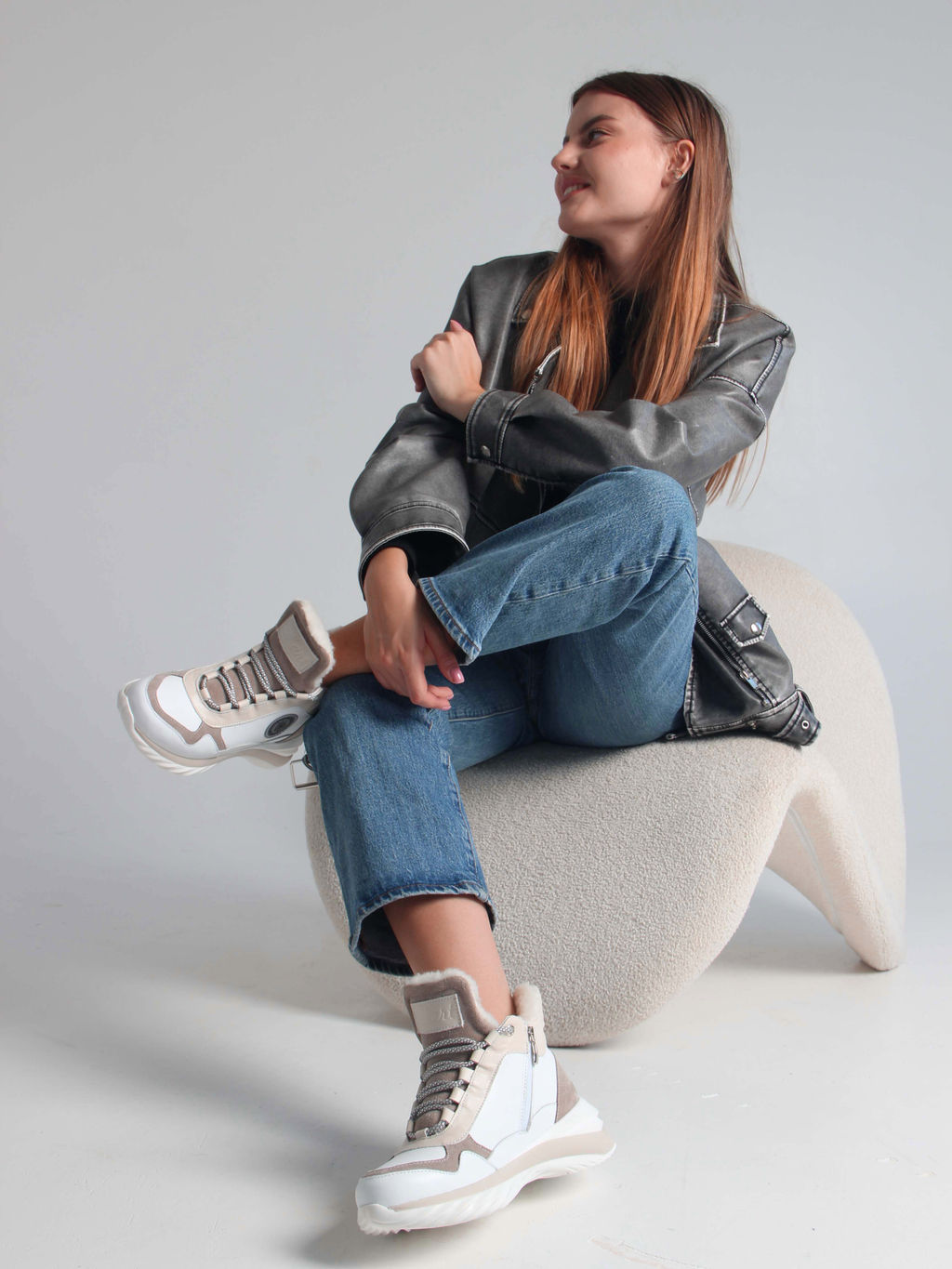 Ботинки EDART 350.uno2 w. белый бежевый/байка - Ed'art фото 3