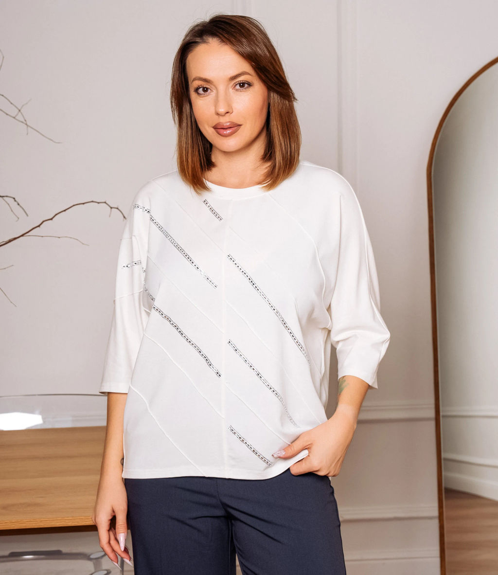 Футболка #КТ2617 (1), молочный