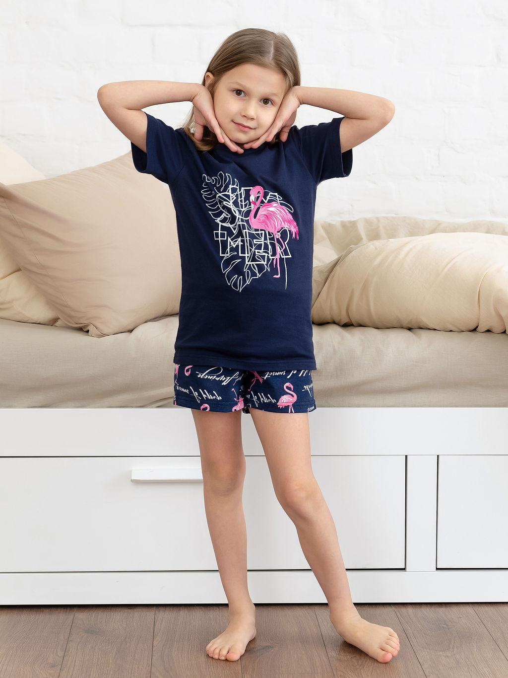 Костюм детский, модель 326, трикотаж (26 размер, Фламинго, синий ) - Ивановотекстиль фото 3