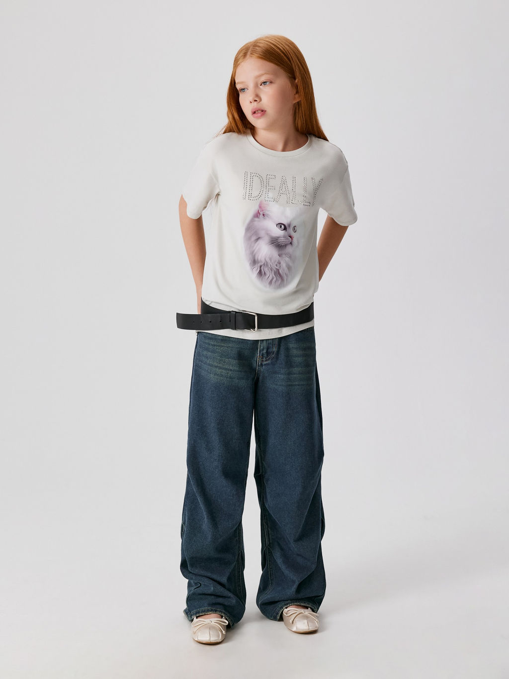 ACOOLA / Футболка детская для девочек Kampala серый  фото 5