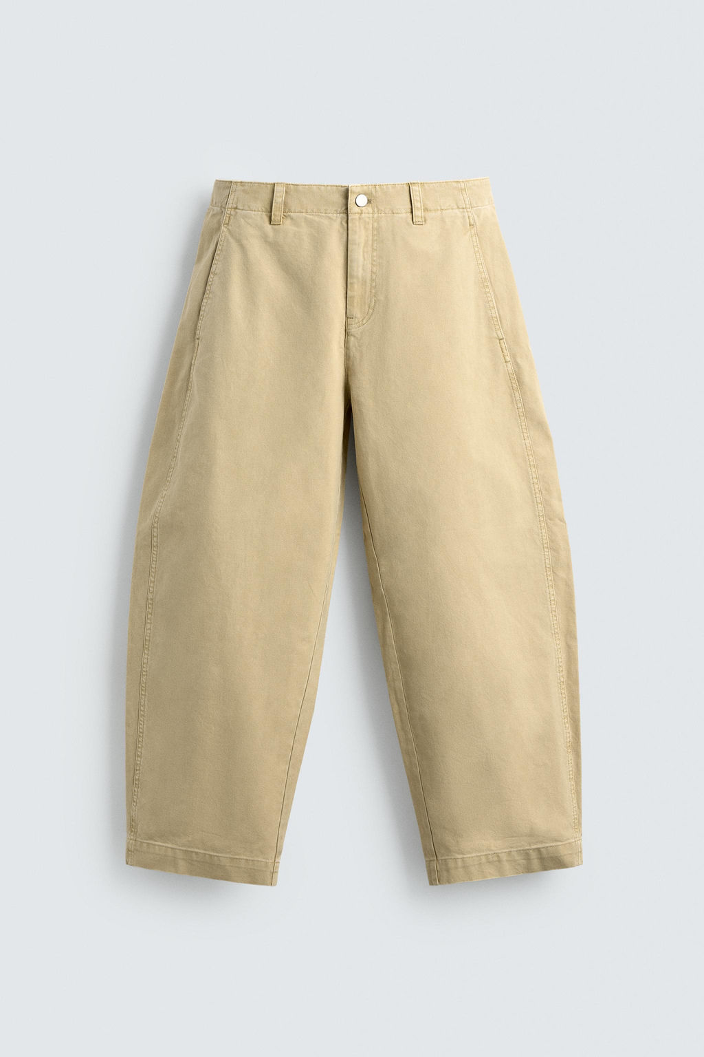 PANTAL?N BALLOON FIT LAVADO / Amarillo claro