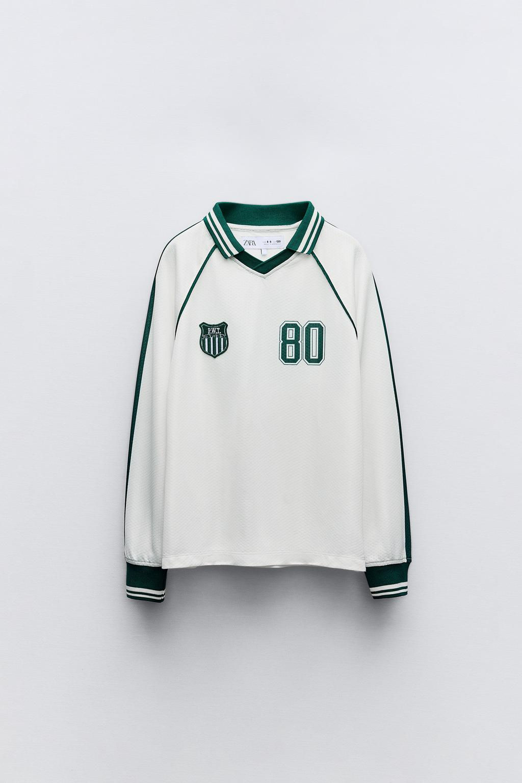 FOOTBALL T-SHIRT WITH PATCH - Zara фото 2