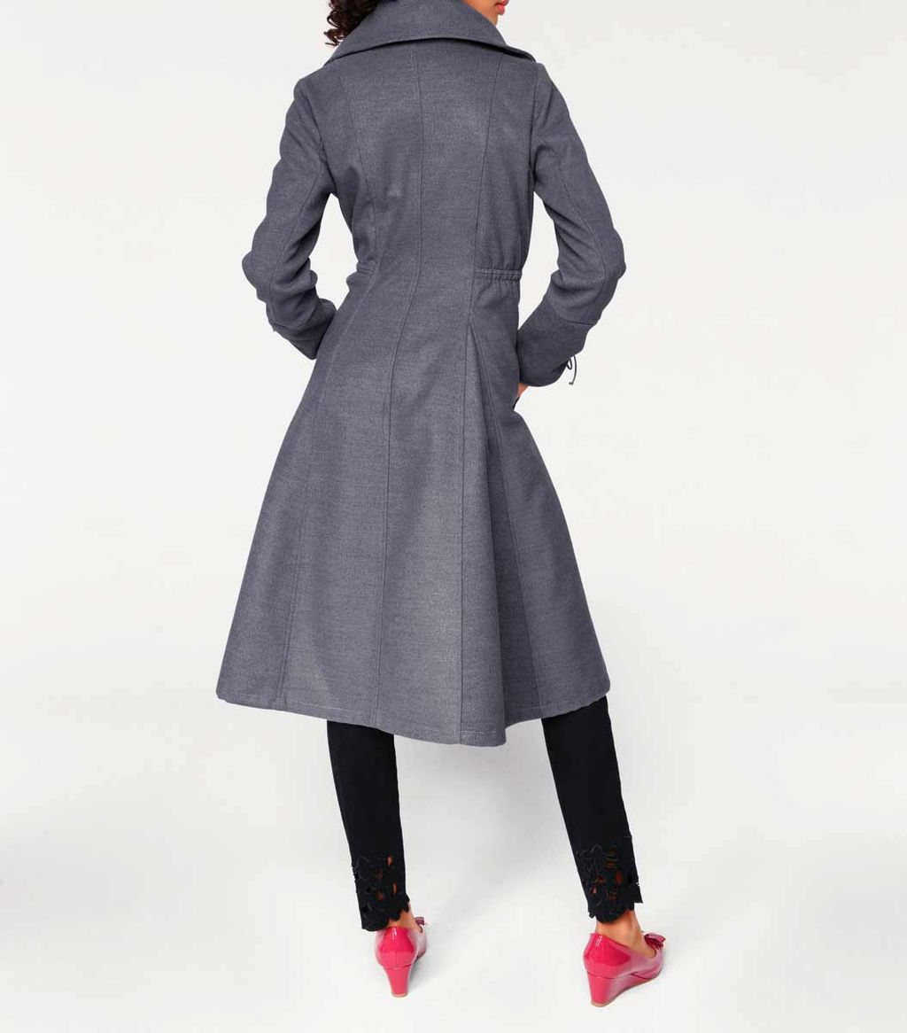 Пальто, светло-серое - Linea tesini фото 14