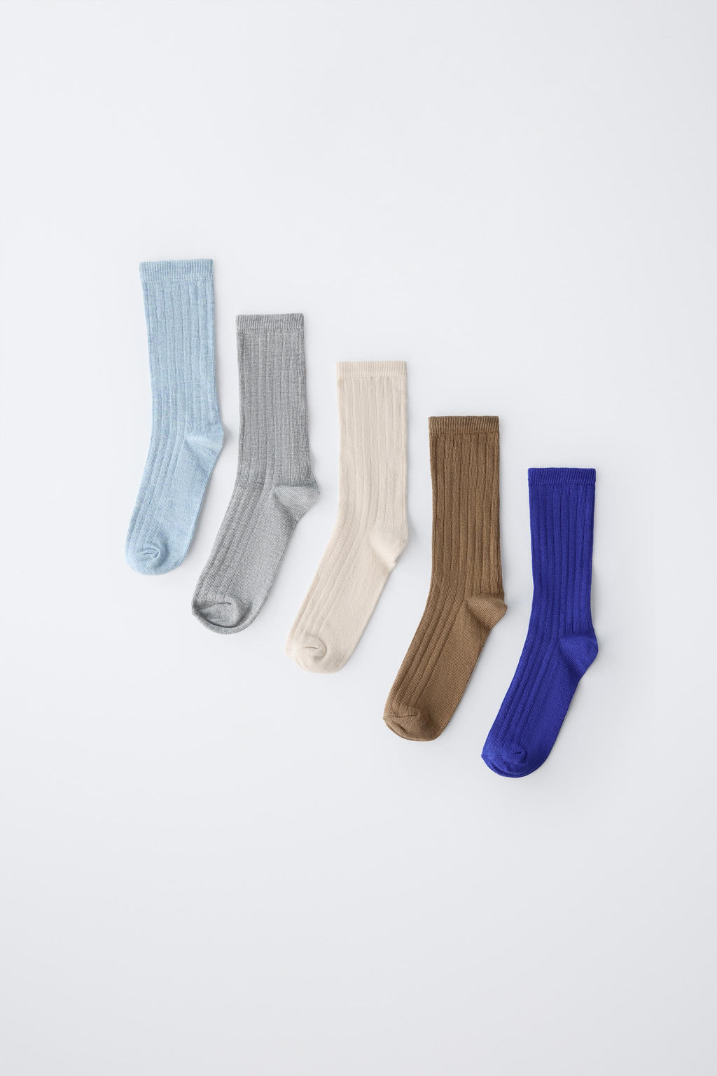 FIVE-PACK OF LONG RIBBED SOCKS - Zara фото 5