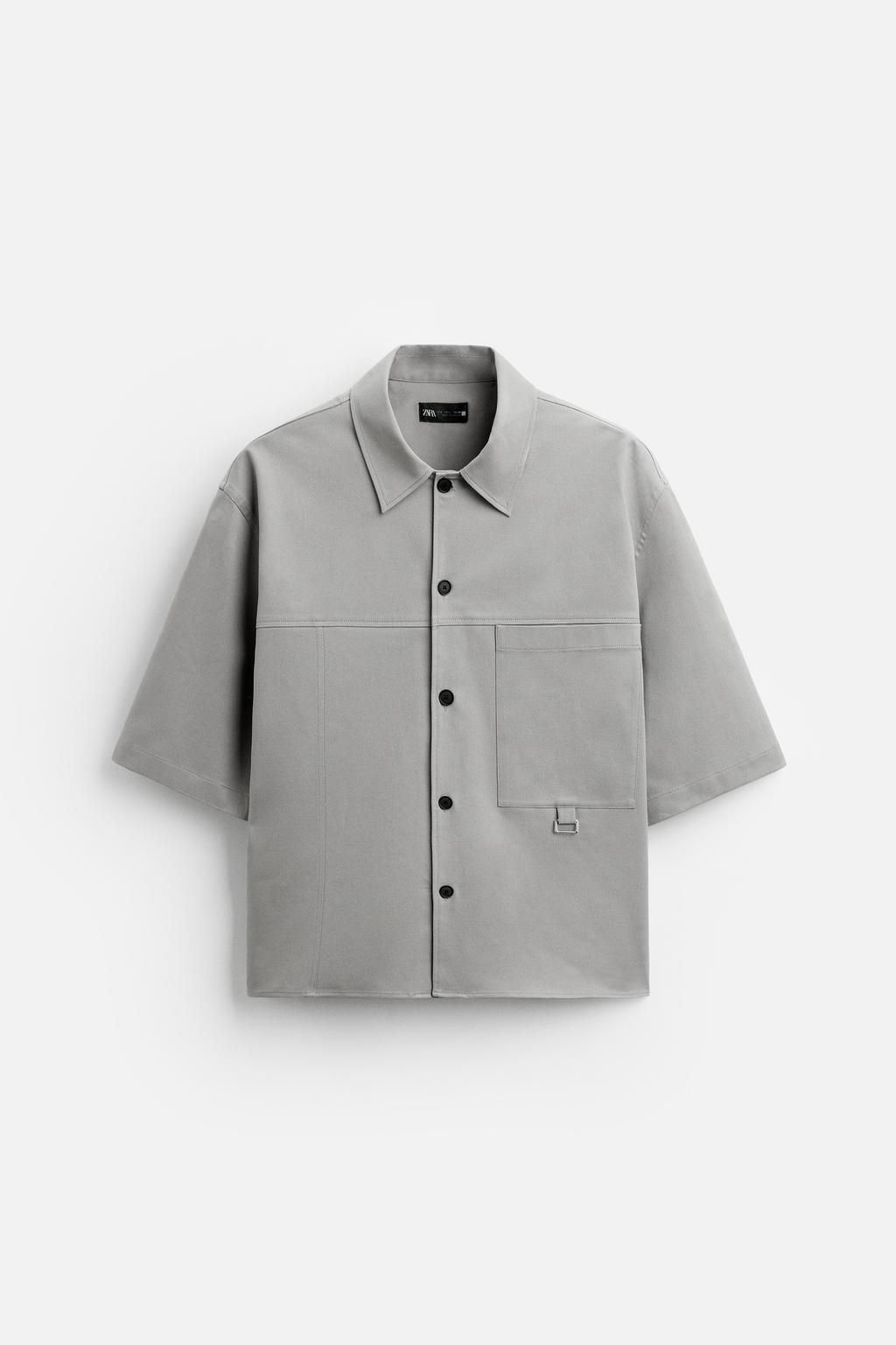 BOXY FIT OVERSHIRT WITH POCKET - Zara фото 22