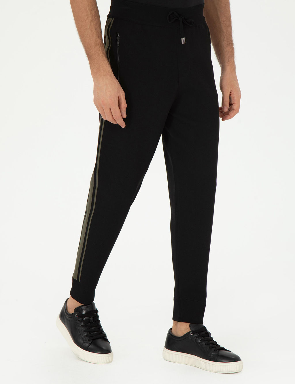 Черные спортивные брюки из трикотажа - Cacharel фото 2