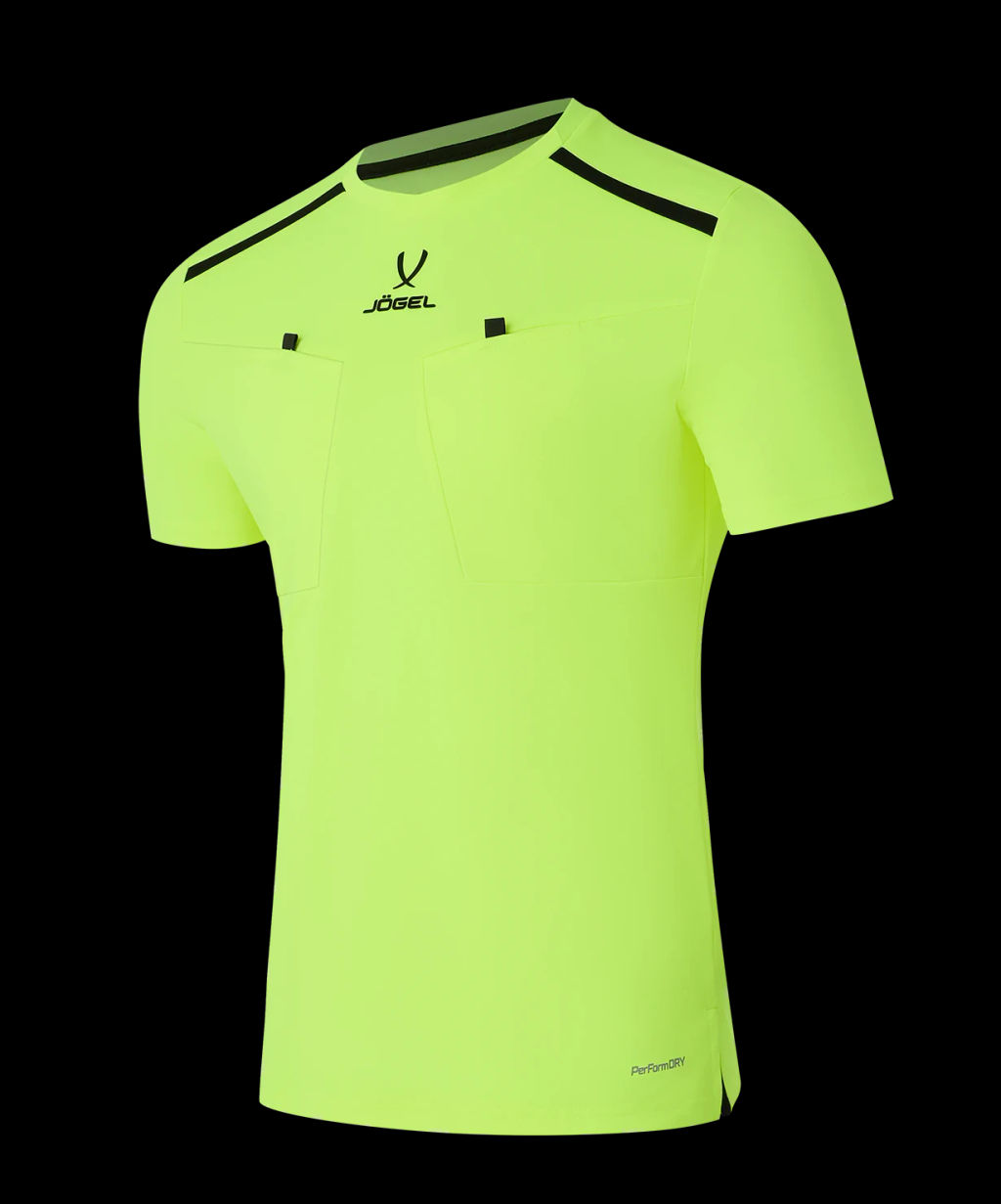 Футболка судейская JOGEL DIVISION PerFormDRY Referee Tee, желтый неон