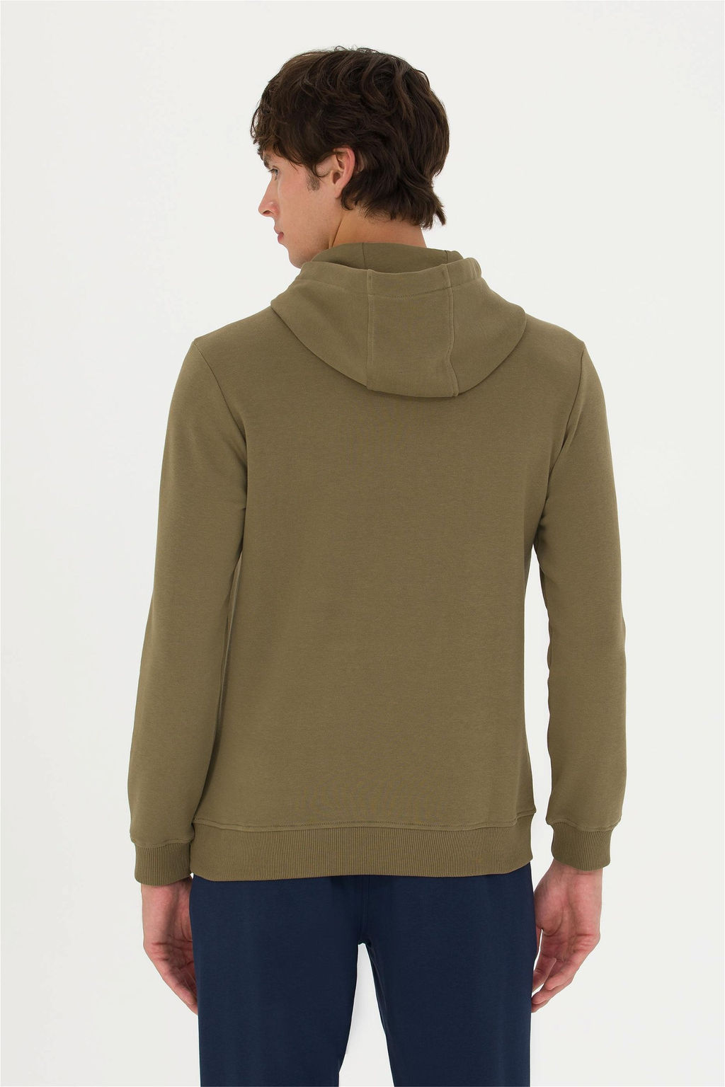 U. S. Polo Assn Базовый свитшот цвета хаки с капюшоном (унисекс) - U.s. polo assn фото 6