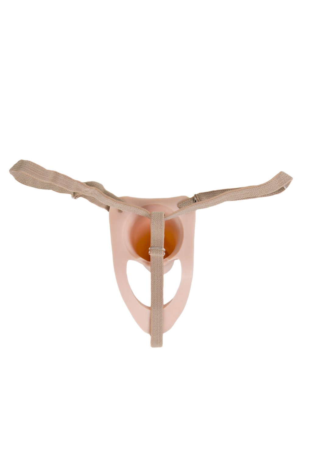 Фаллопротез LoveToy поясной, телесный, 18 см  фото 3