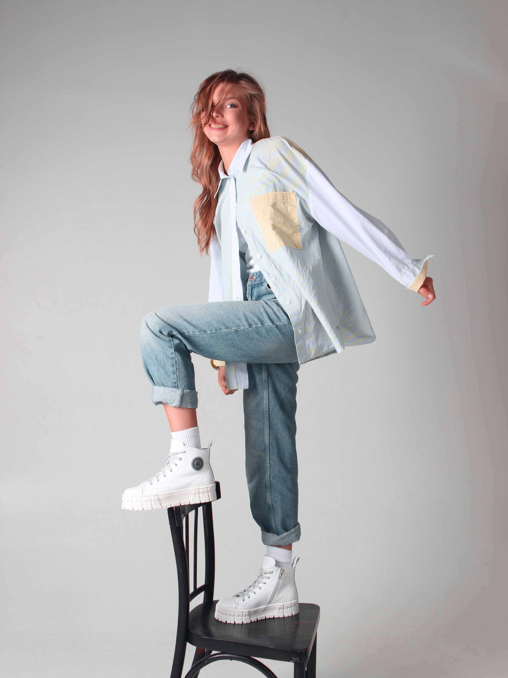 Ботинки 213.212131w. Белый/Байка