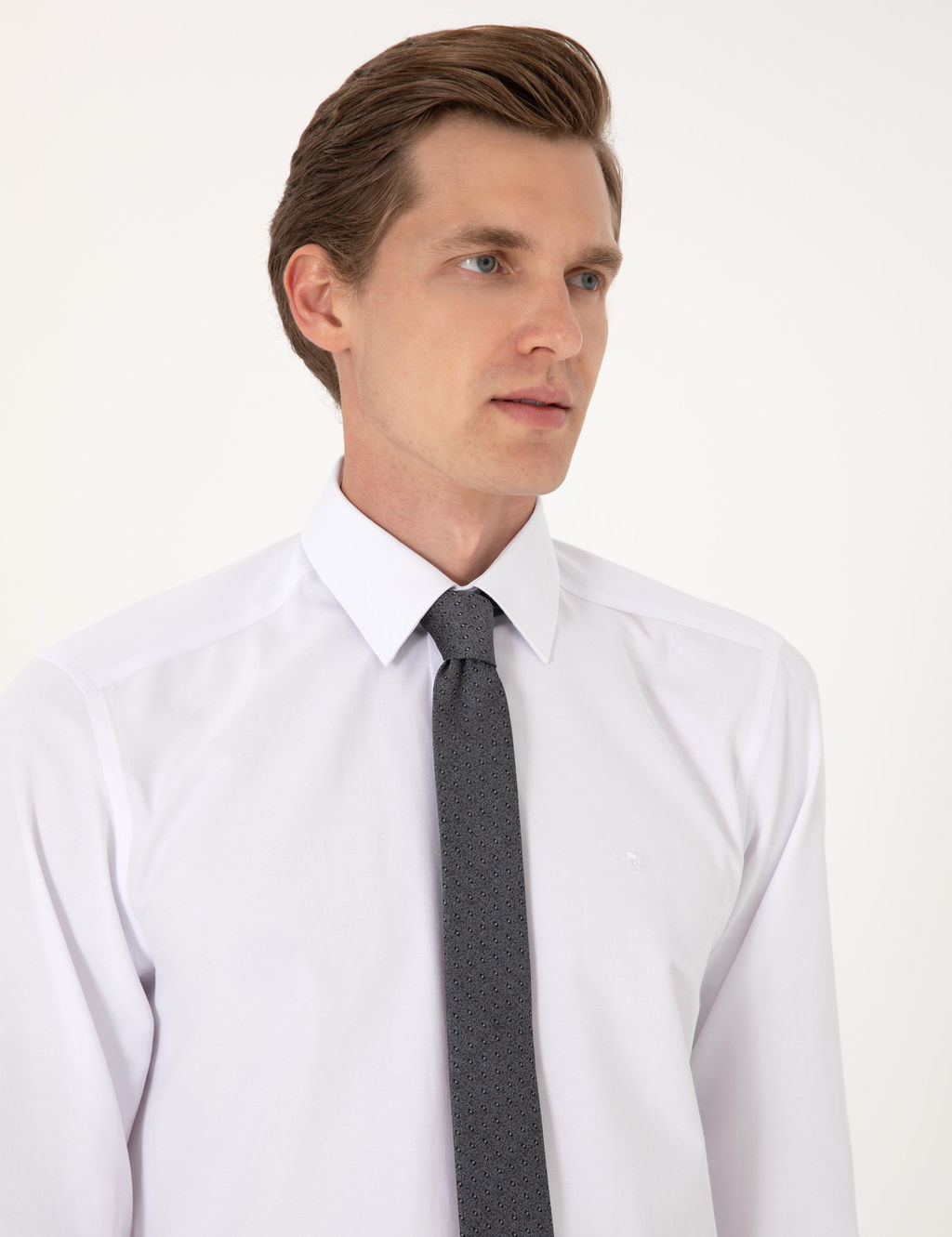 Beyaz Regular Fit Uzun Kollu Basic G_mlek - Pierre cardin фото 2