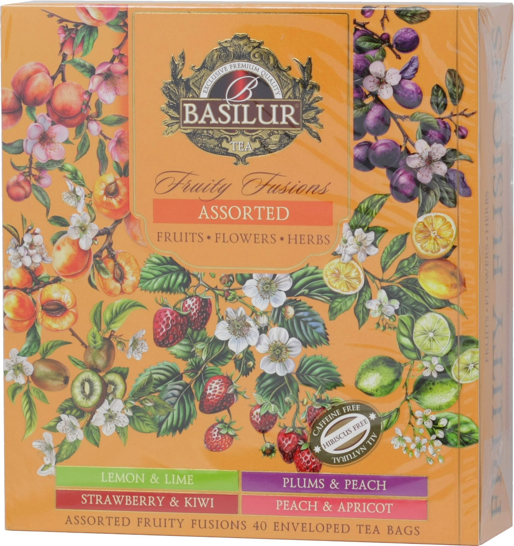 BASILUR. Inspiration. Ассорти (оранжевая) карт.упаковка, 40 пак.