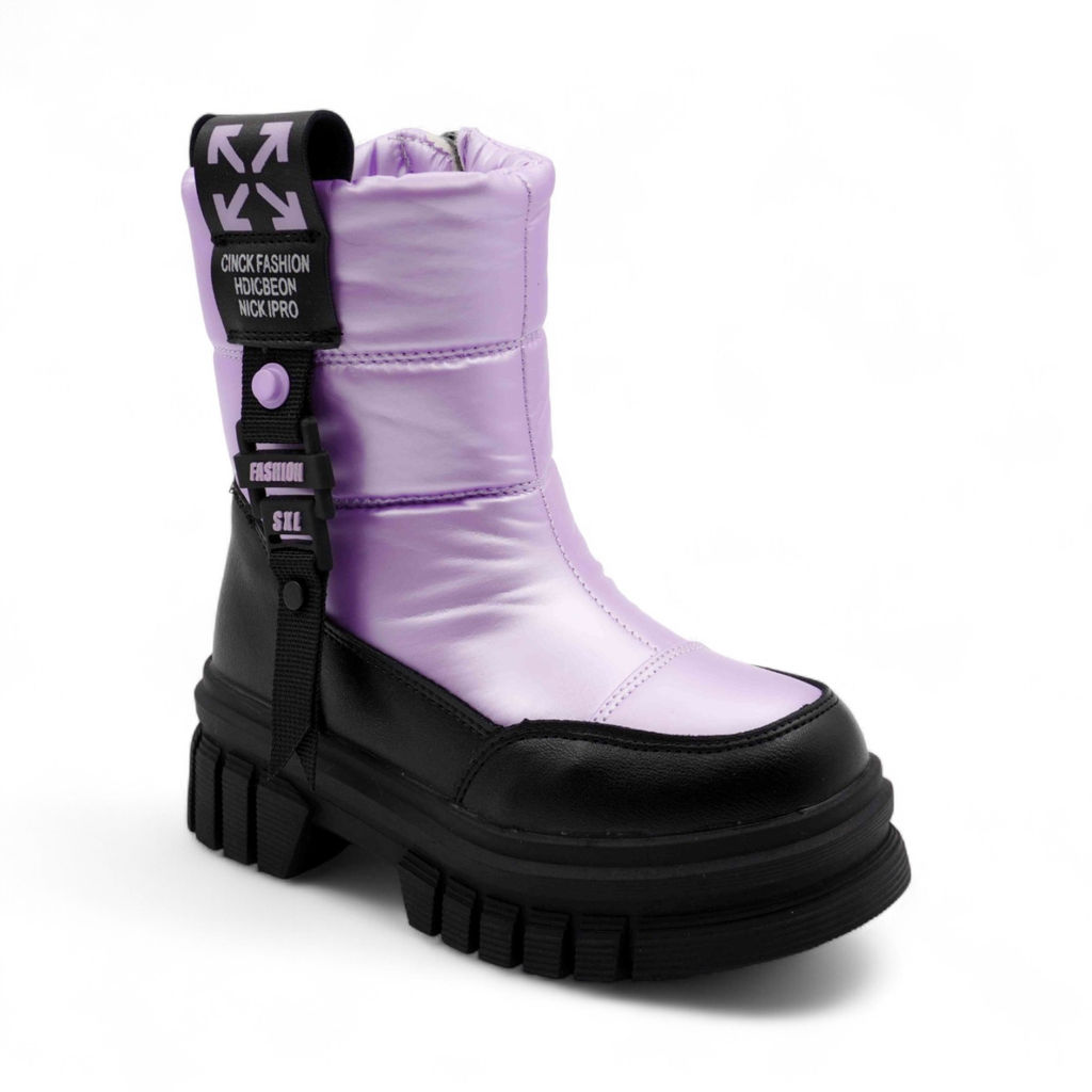 Дутики зимние В5006-17 фиолетовые