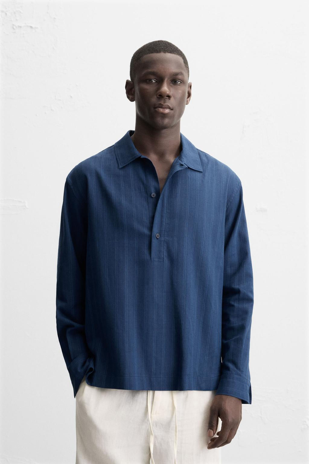 STRIPED POLO SHIRT - Zara фото 2
