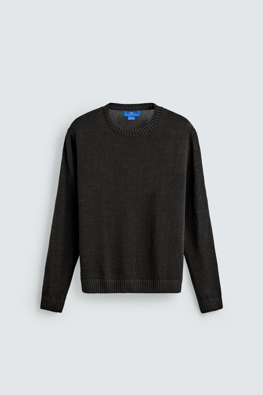 JERSEY REGULAR FIT 100% LINO AARON LEVINE X ZARA / Chocolate  фото 6