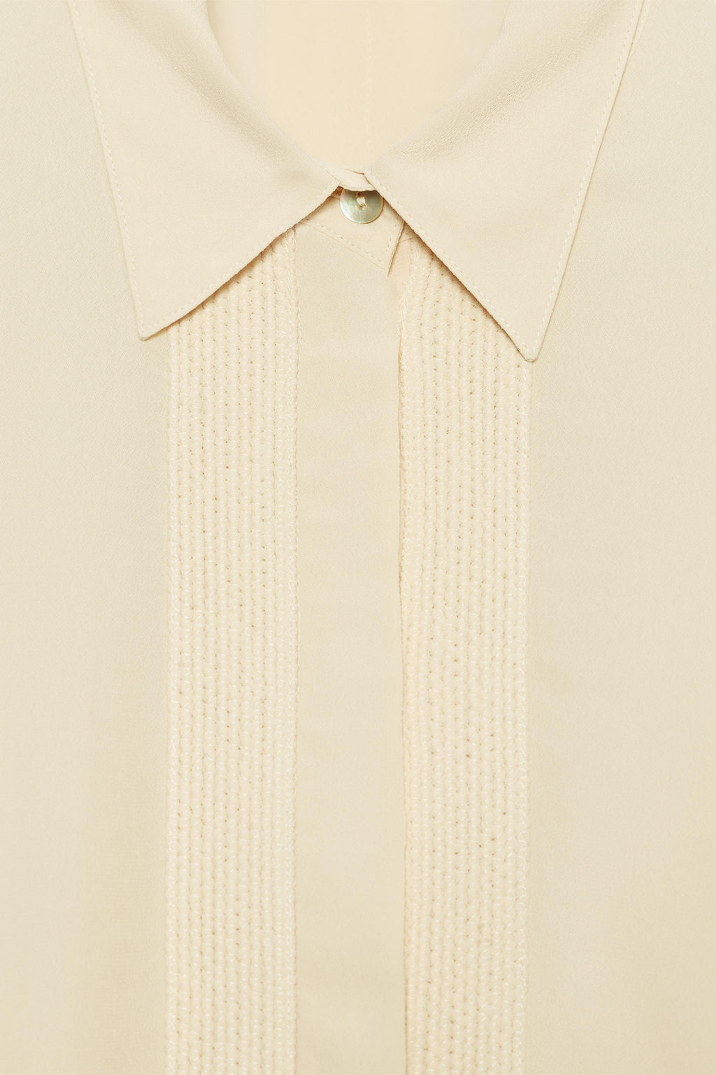 VESTIDO CAMISERO FLUIDO ZW COLLECTION / Beige - Zara фото 9