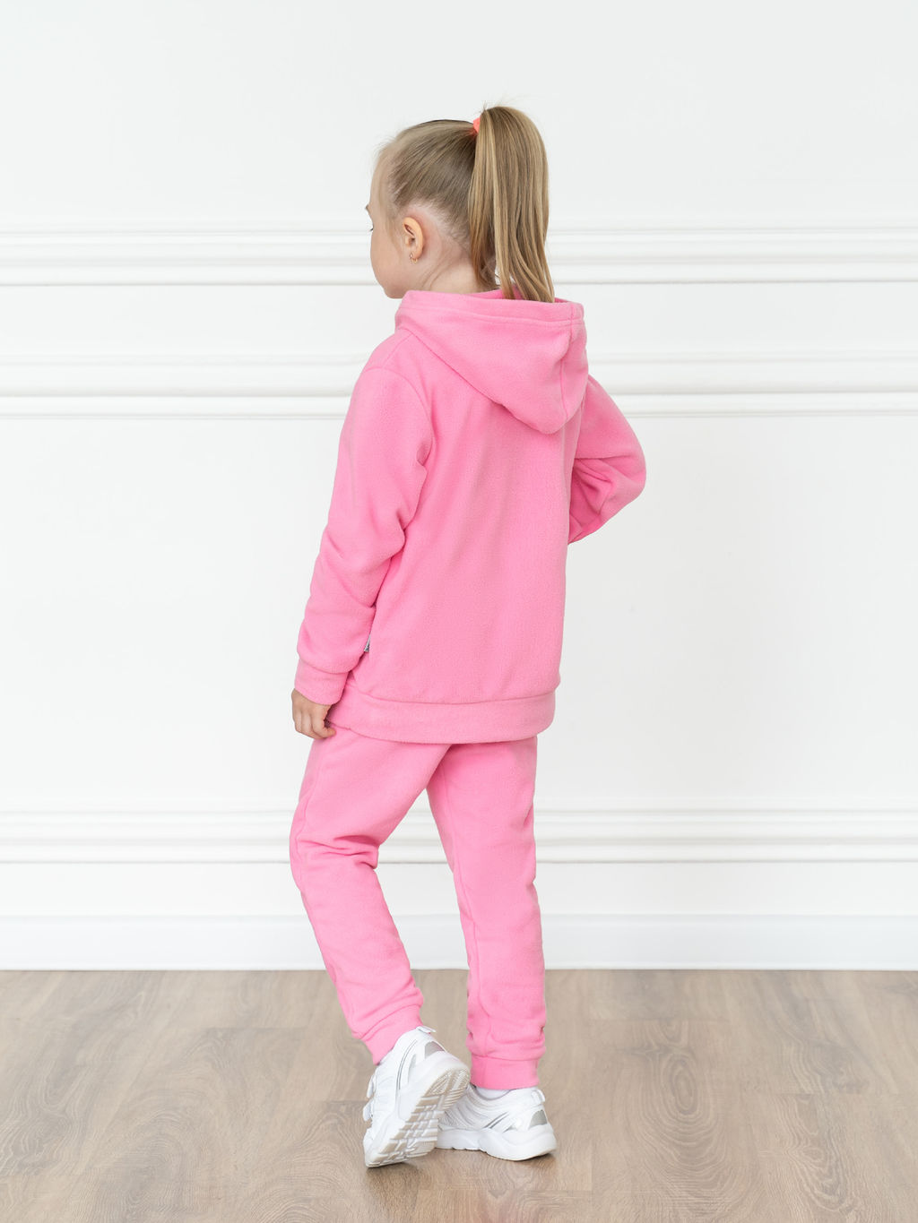 Костюм детский флисовый розовый 7043г(ш) (146, 76)
